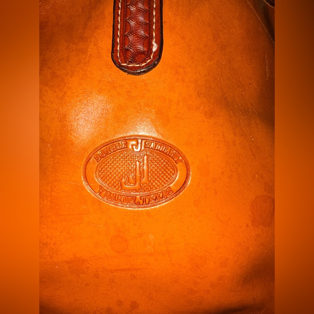 Double J Saddlery Hand-Tooled Leather Cowhide Crystal Western Shoulder Bag - Picture 9 of 16